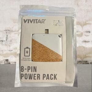 Vivitar 8 Pin 1500 mAH 3.7v Power Pack with USB Charging Cable NEW